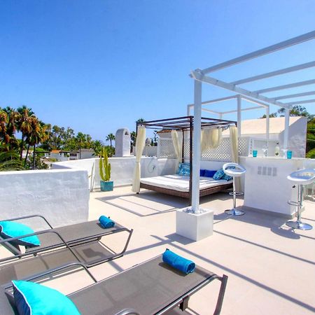 1108 Beachfront 2 Apartments With Roofterrace 80Mtrgt Beach 3 Pools 마르베야 외부 사진