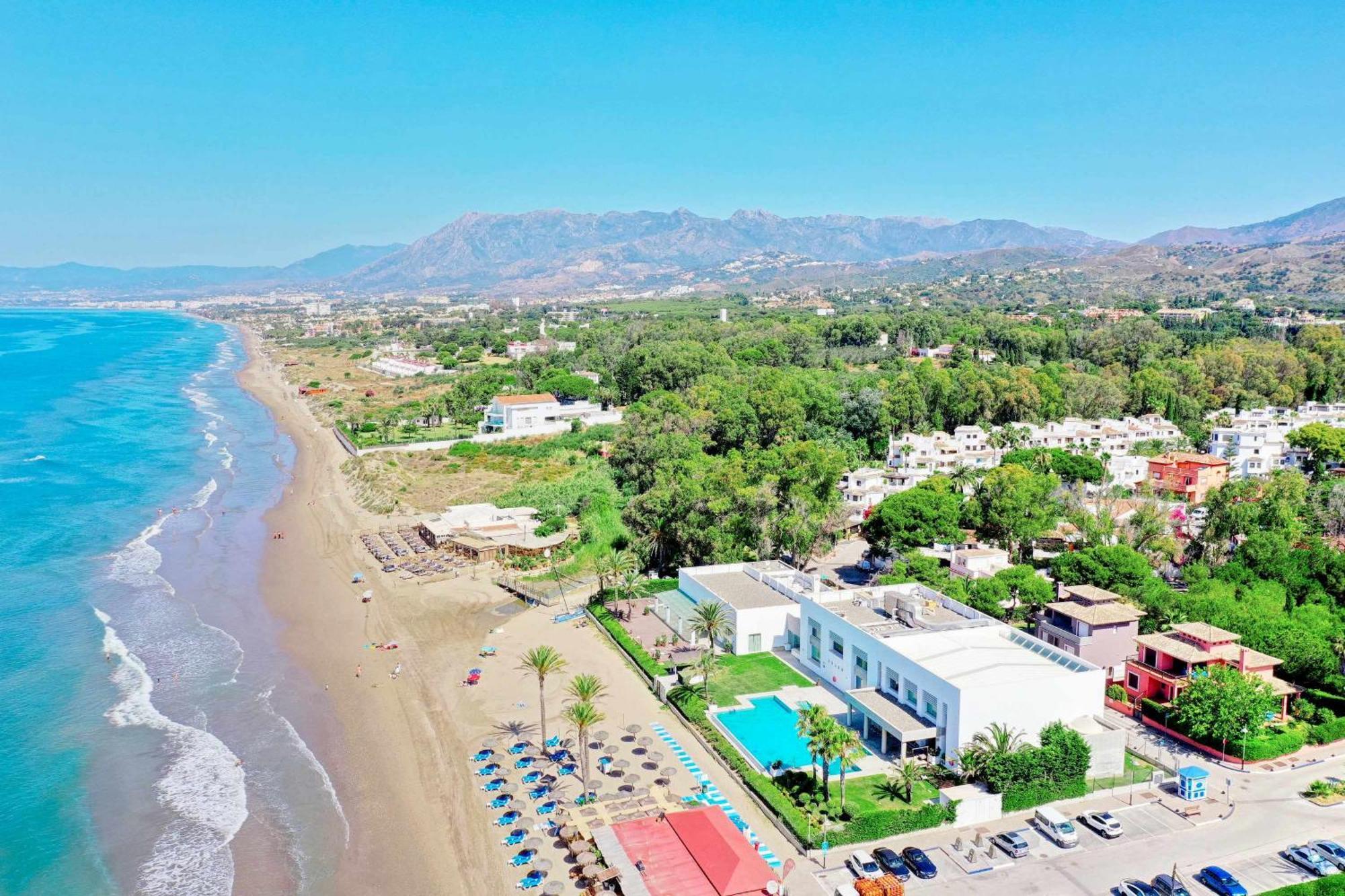 1108 Beachfront 2 Apartments With Roofterrace 80Mtrgt Beach 3 Pools 마르베야 외부 사진